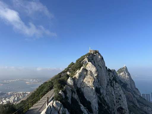 Pohled na Gibraltar rock.